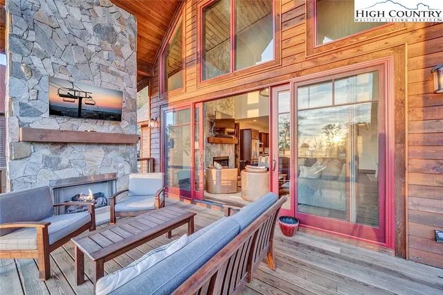 a view of a swimming pool with a yard