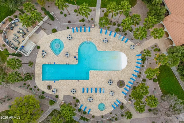 a view of a city with mountains in the background