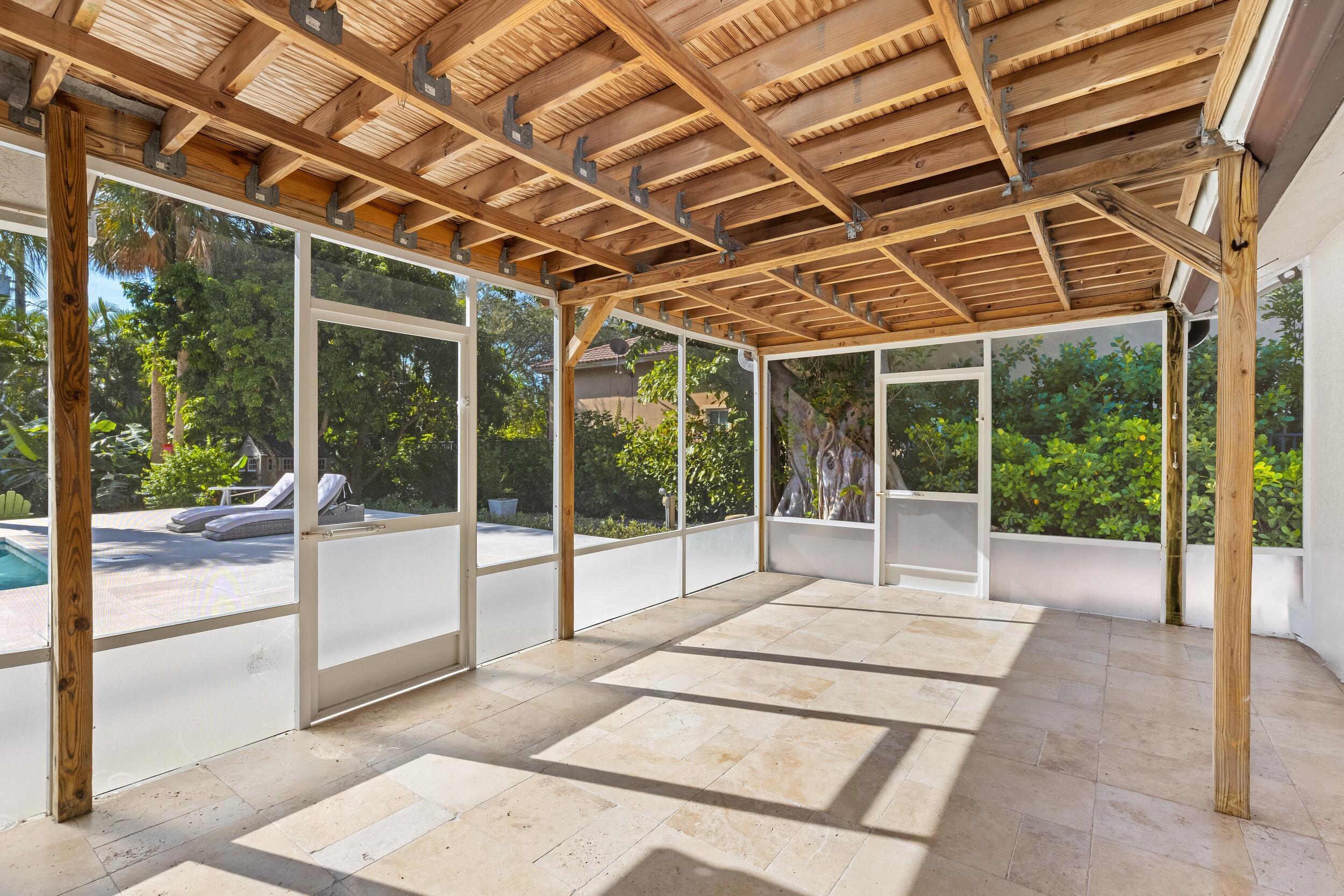 41 Coconut Lane Ocean Ridge, FL 33435 - Photo 15 of 42 Screened Patio