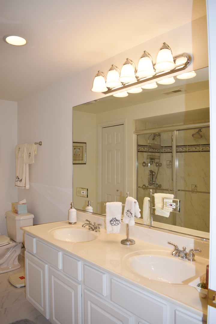 309 Ridge Road North Aurora, IL 60542 - Photo 15 of 16 a bathroom with a sink vanity and mirror
