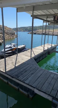 a view of a lake with houses