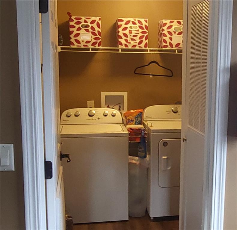 257 Hilltop Acres Road Slippery Rock, PA 16057 - Photo 14 of 25 a utility room with dryer and washer