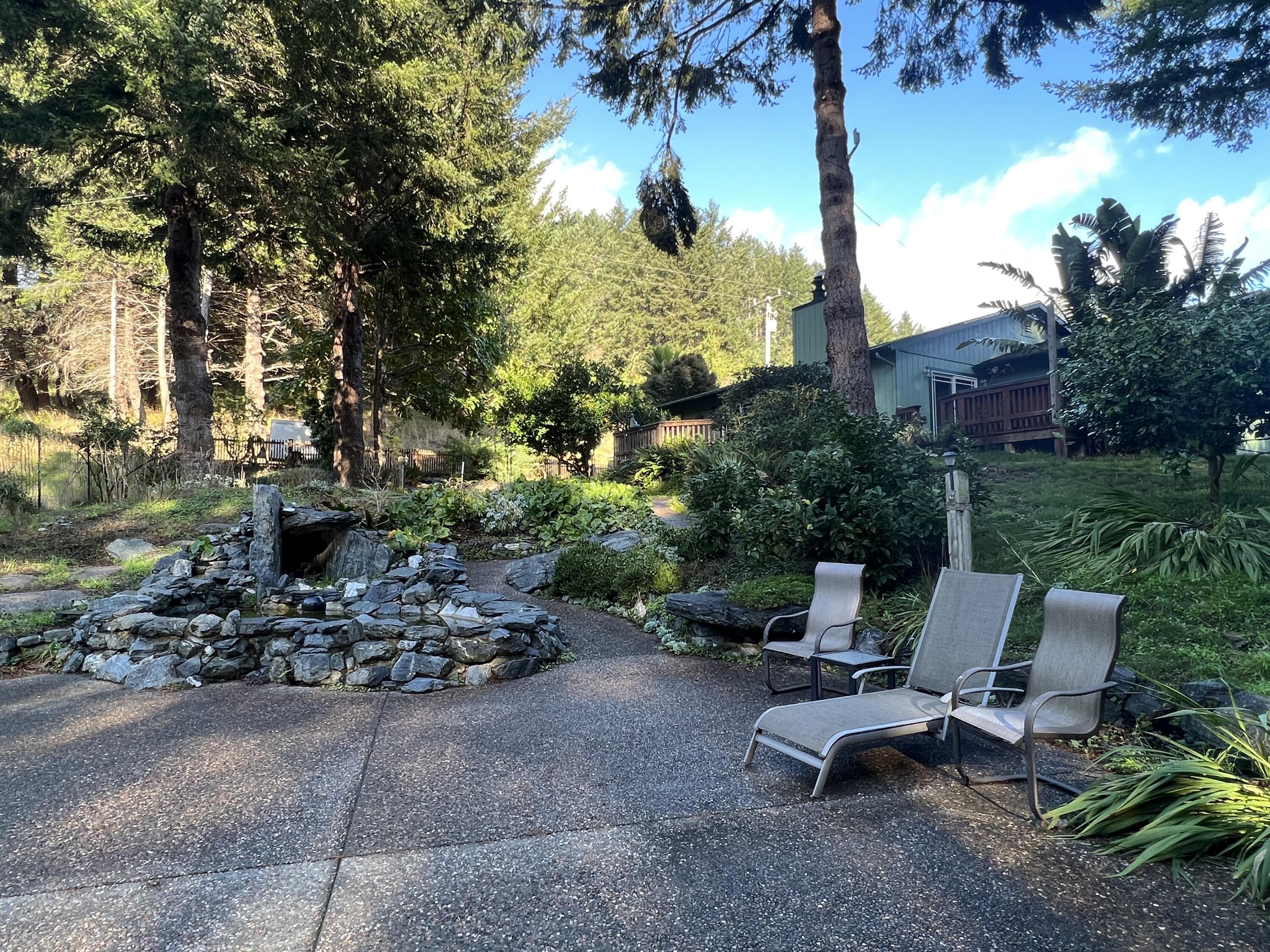 482 Spring Road Shelter Cove, CA 95589 - Photo 38 of 58 NEW patio & pond