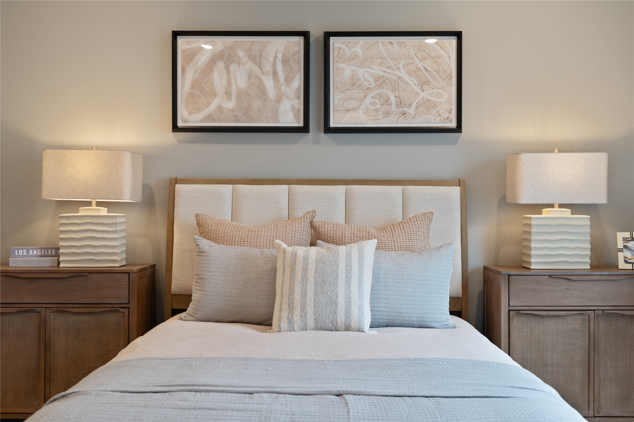 813 Green Ash Way Hempstead, TX 77445 - Photo 32 of 41 a bedroom with a bed and painting on the wall