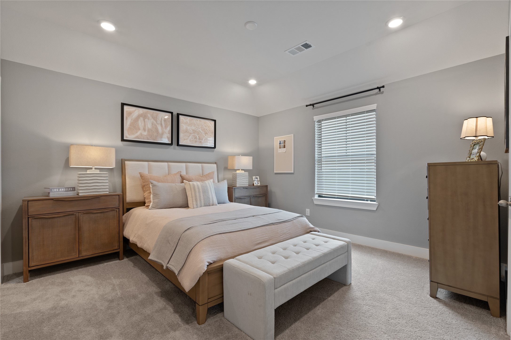 813 Green Ash Way Hempstead, TX 77445 - Photo 33 of 41 a bedroom with a bed and a couch