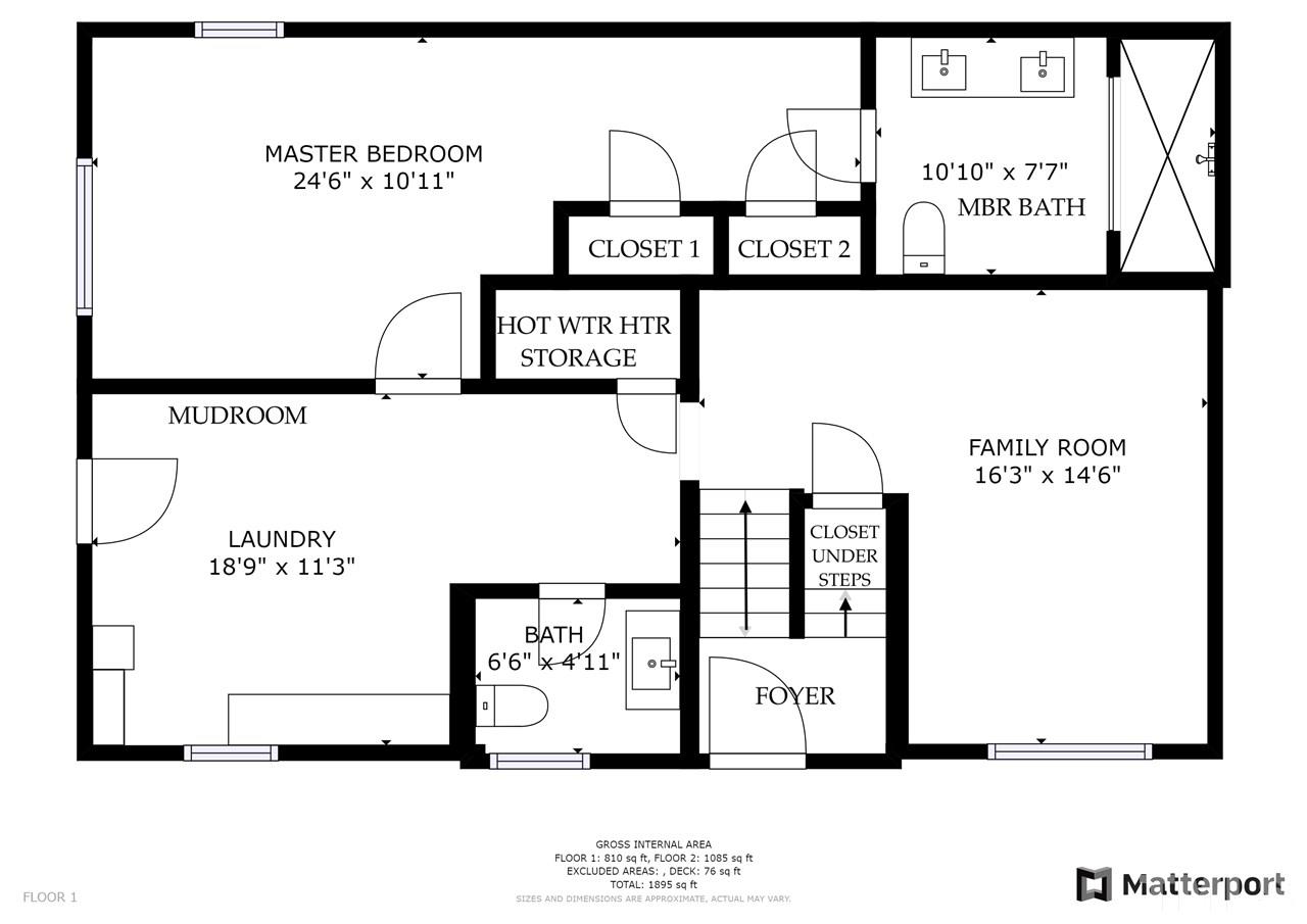 1504 North King Charles Road Raleigh, NC 27610 - Photo 27 of 28 IS 885 Square Feet and this floorplan is from the Matterport 3D Tour and is digitally drawn to scale and is 100% accurate. Check out the 3D Tour online.