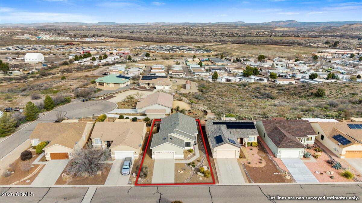 892 West Deep Gorge Road Camp Verde, AZ 86322 - Photo 36 of 38 an aerial view of residential houses with outdoor space