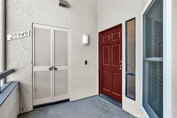a view of an entryway door