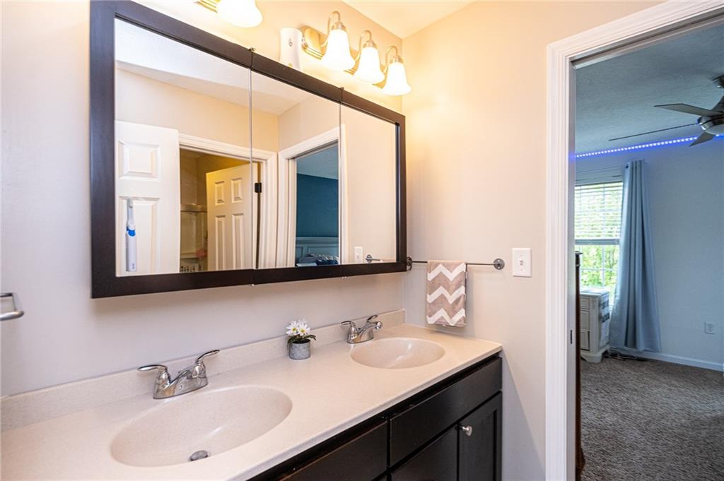 132 Granite Ridge Circle Mars, PA 16046 - Photo 23 of 25 Another full bath on the second floor with a double vanity sink! This is a Jack & Jill bathroom shared between two bedrooms.