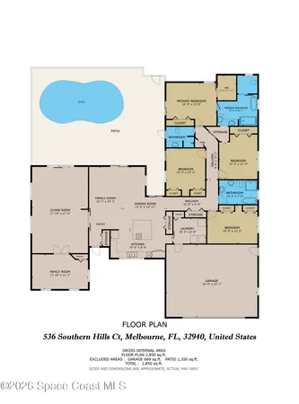 $749,900 | 536 Southern Hills Court, Melbourne, FL 32940