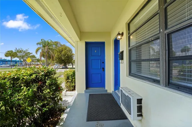 a view of front door
