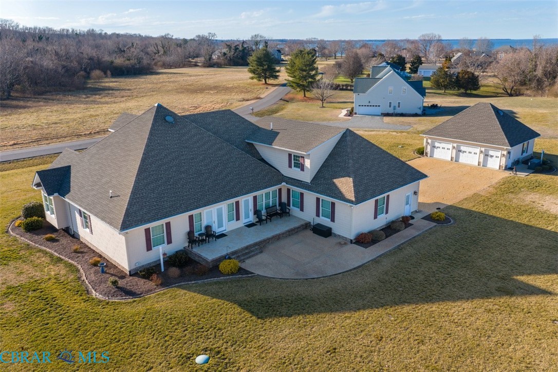 Aerial view of property and surrounding area