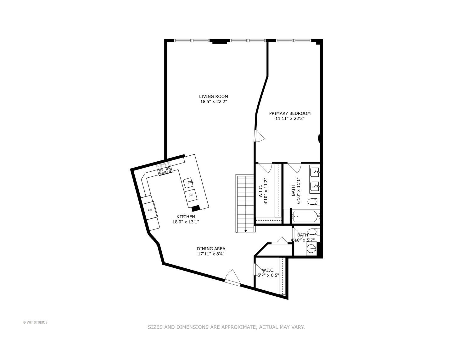 17 North Loomis Street, Unit 1J Chicago, IL 60607 - Photo 29 of 30 a picture of floor plan