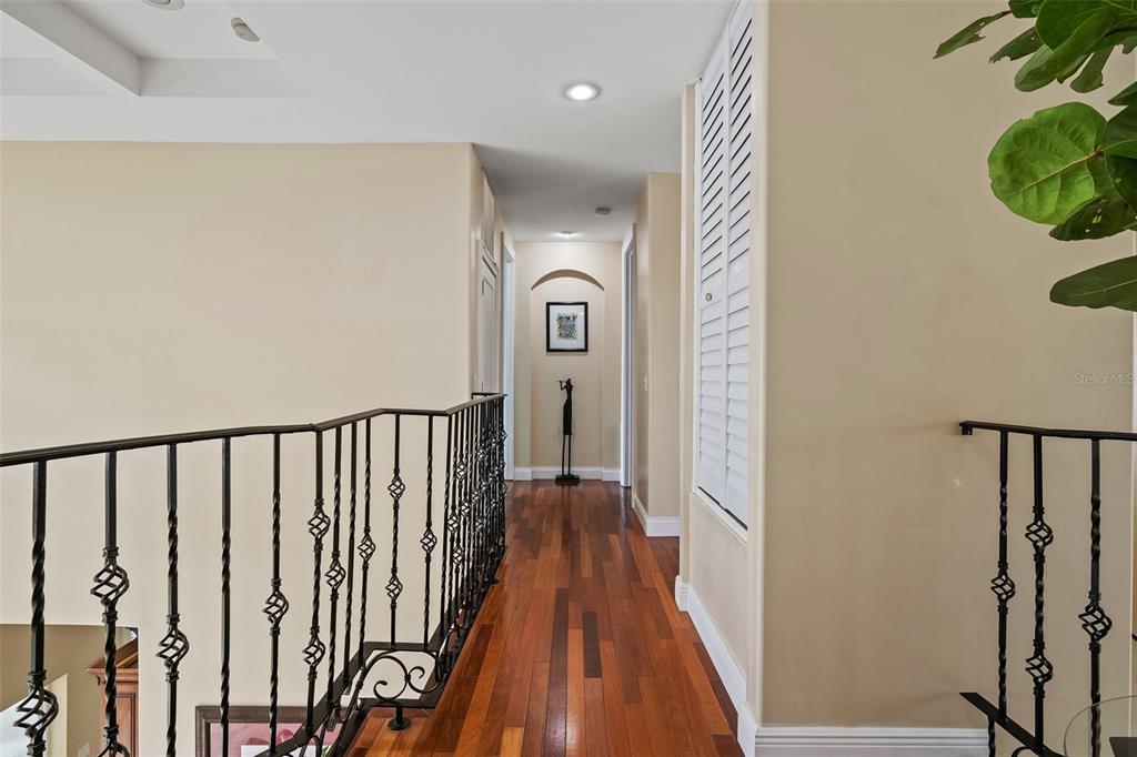 3236 Gulf Winds Circle Hernando Beach, FL 34607 - Photo 64 of 96 a view of a hallway with wooden floor
