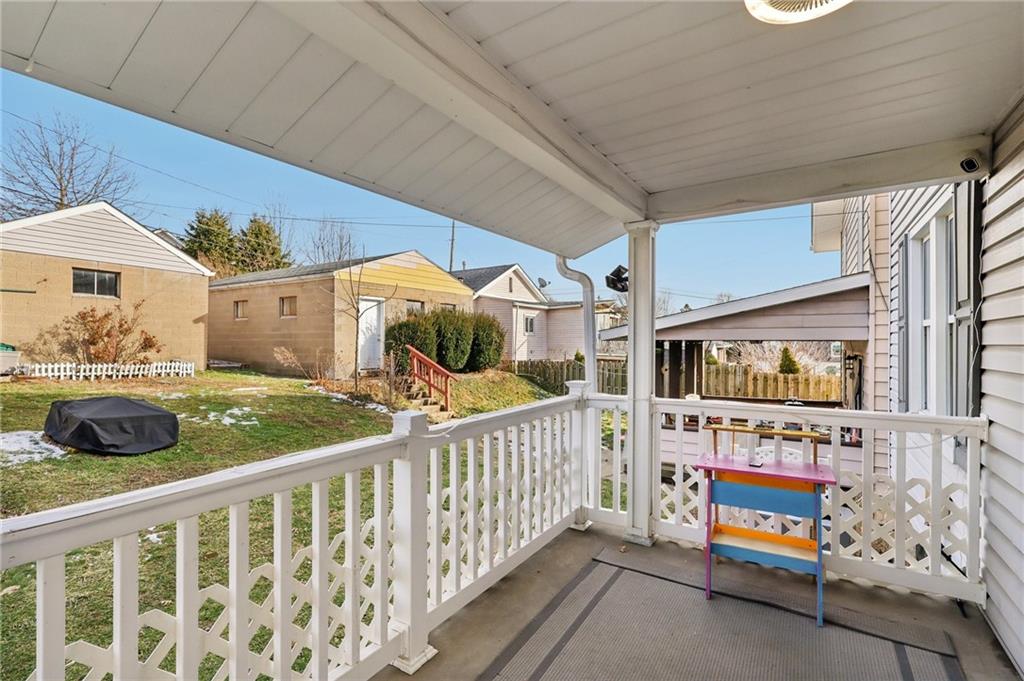 1910 Ridge Avenue New Kensington, PA 15068 - Photo 43 of 50 a view of a porch with furniture and a backyard