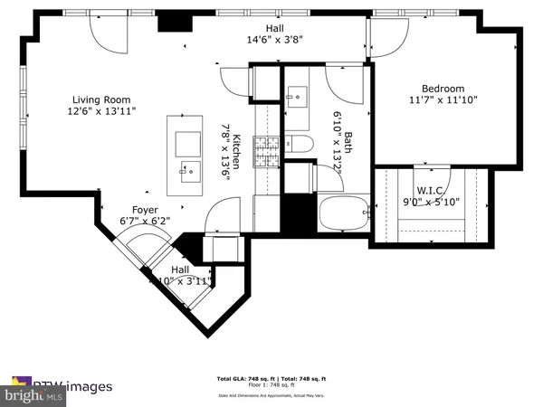 $464,900 | 1001 L Street Northwest, Unit 811, Washington, DC 20001