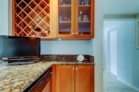 a kitchen with a stove and a microwave
