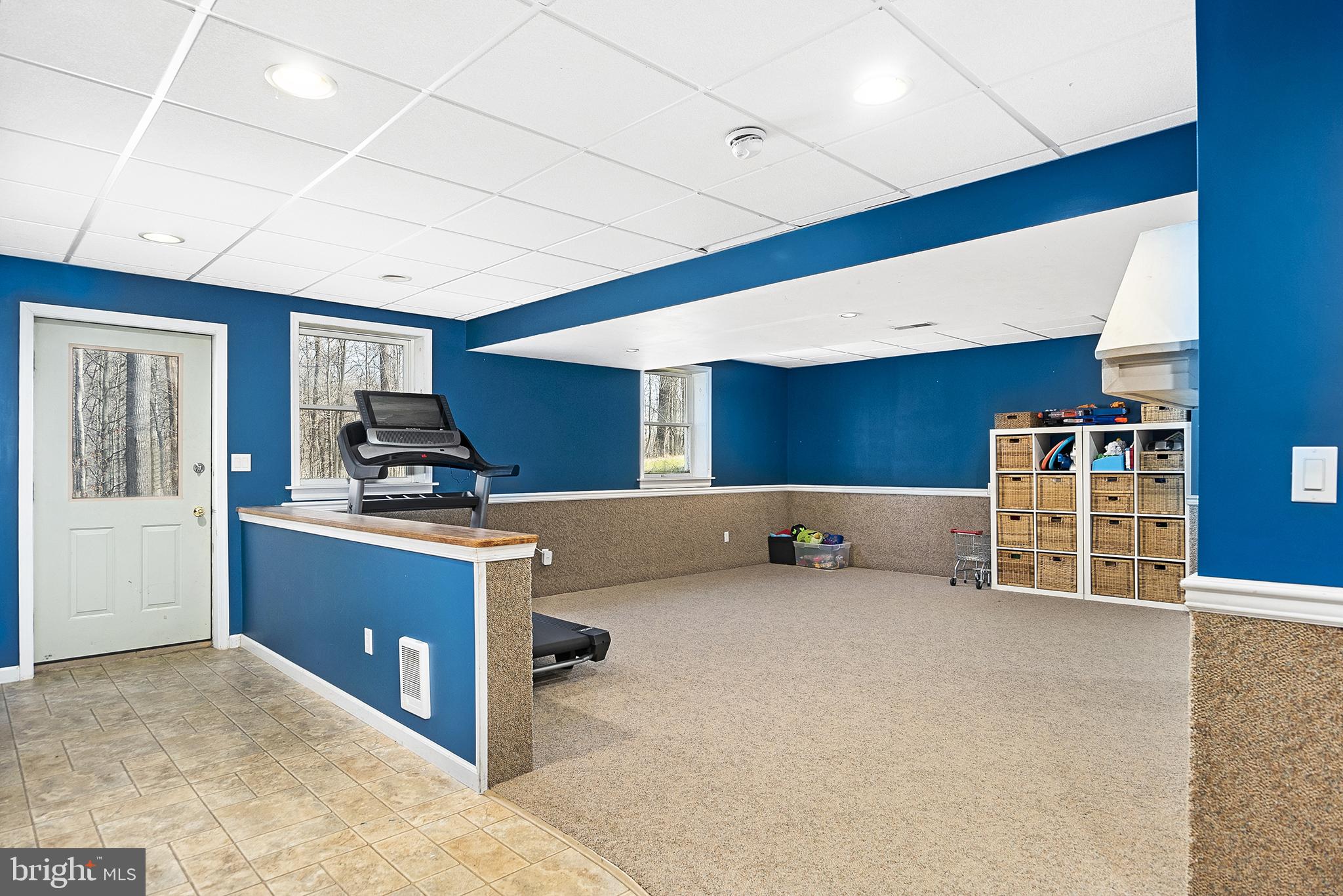 128 Carter Road Elkton, MD 21921 - Photo 45 of 73 Finished basement with full walk out access