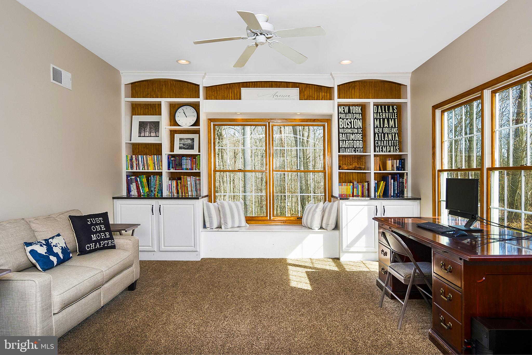 128 Carter Road Elkton, MD 21921 - Photo 6 of 73 Den with built in window seat, book shelves