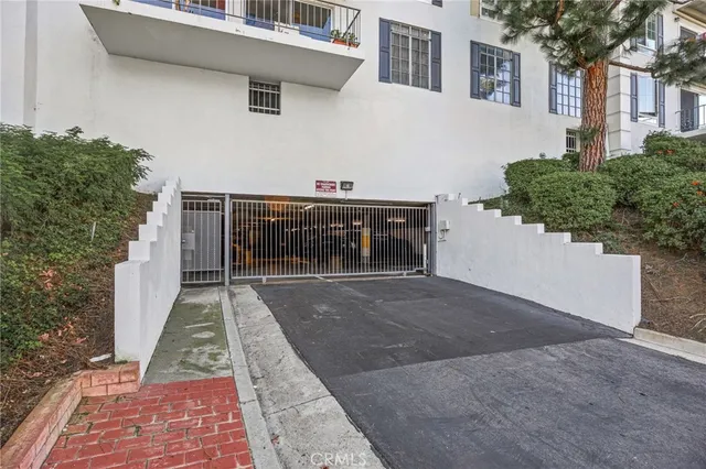 a view of a lake with a building in the background