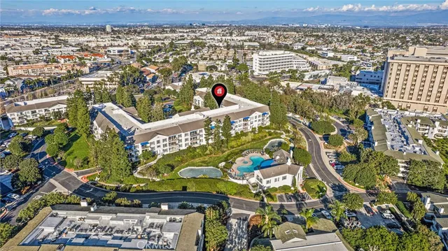 an aerial view of a city