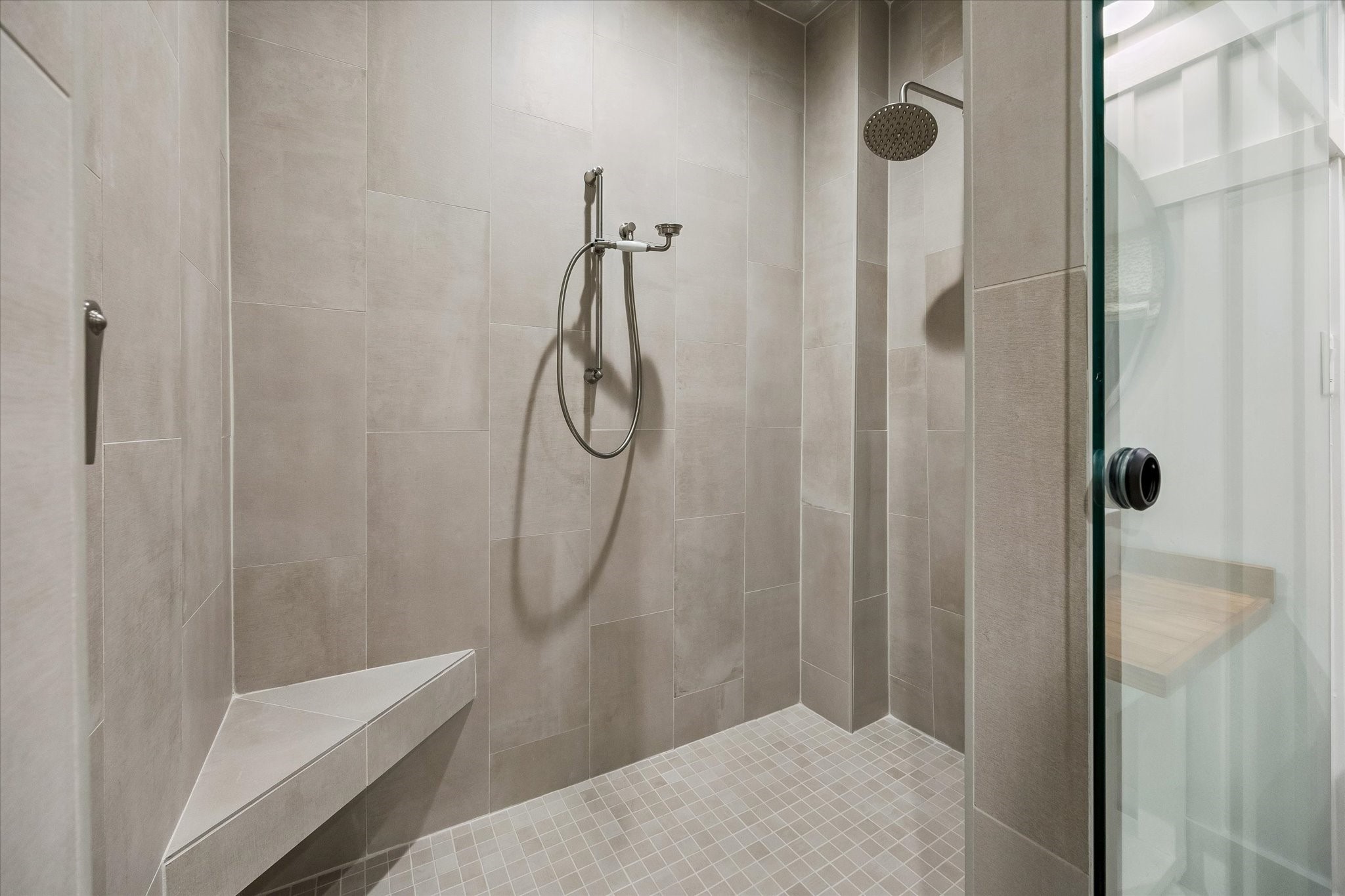 895 South Weyand Road Round Top, TX 78954 - Photo 30 of 37 Walk-in shower in Primary Bathroom.