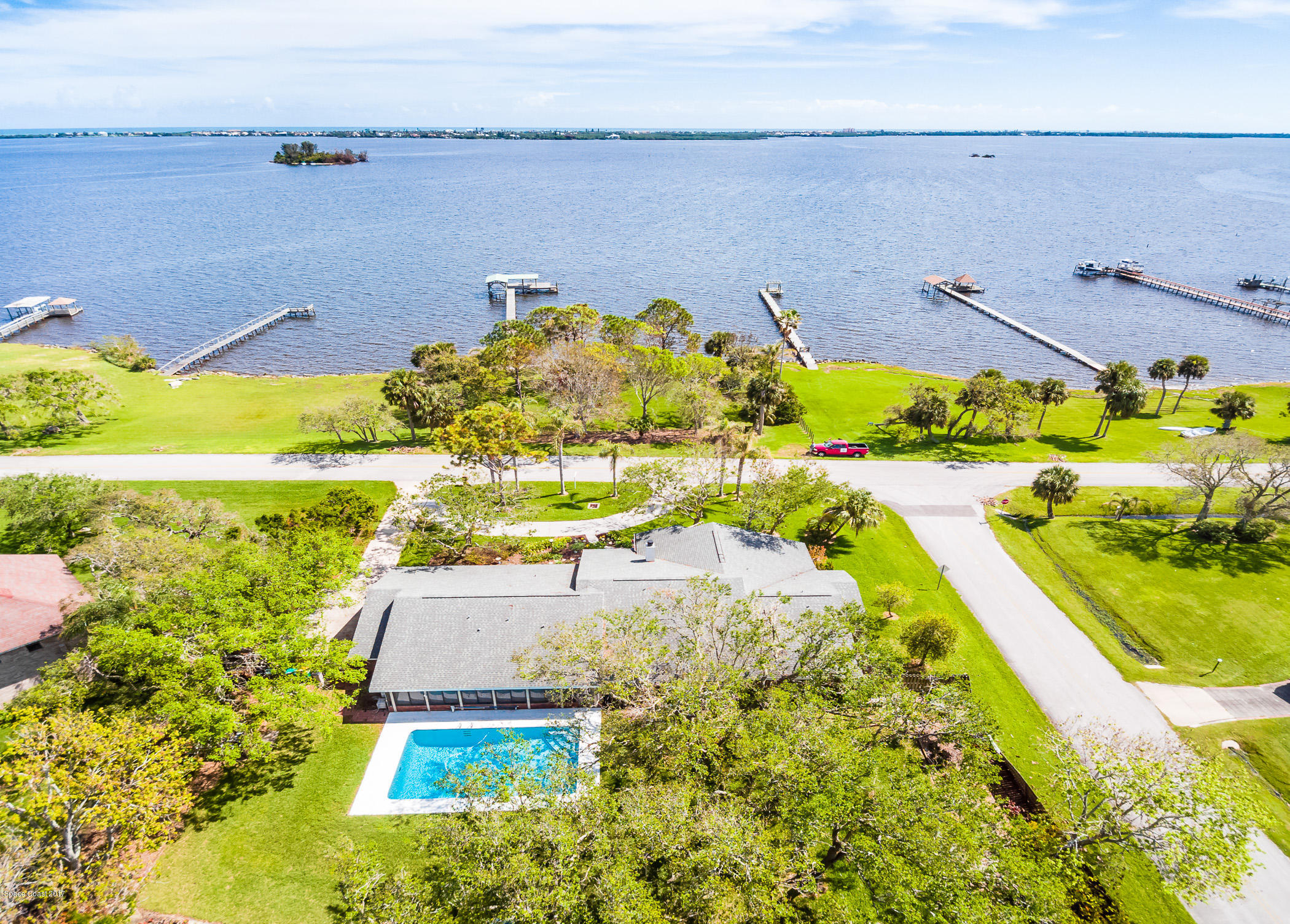 2660 Rocky Point Road Malabar, FL 32950 - Photo 3 of 71 Aerial River View