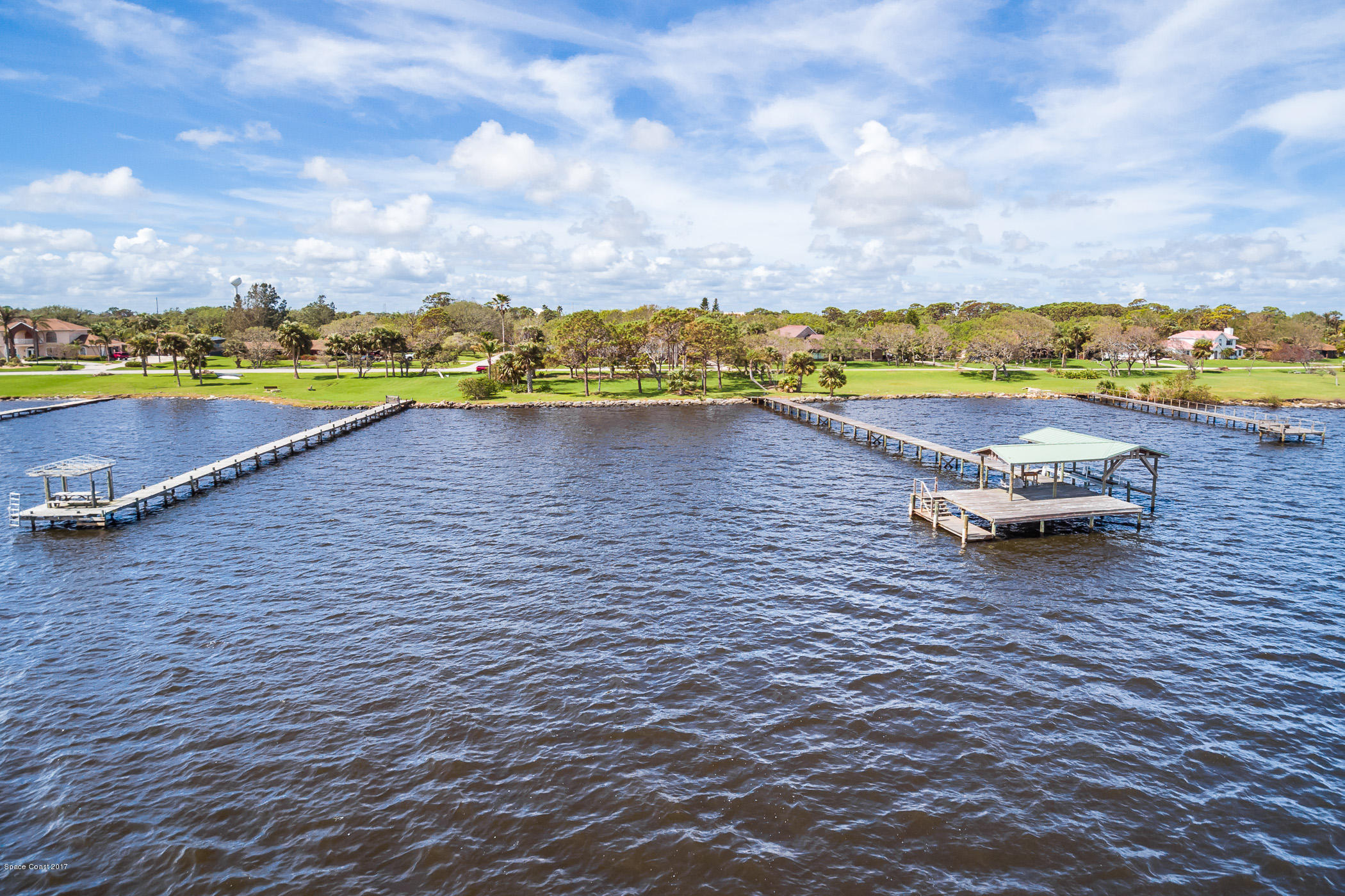 2660 Rocky Point Road Malabar, FL 32950 - Photo 57 of 71 Boat Dock from River