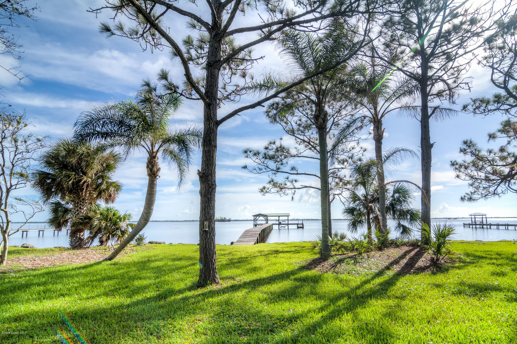 2660 Rocky Point Road Malabar, FL 32950 - Photo 60 of 71 View of Dock & River