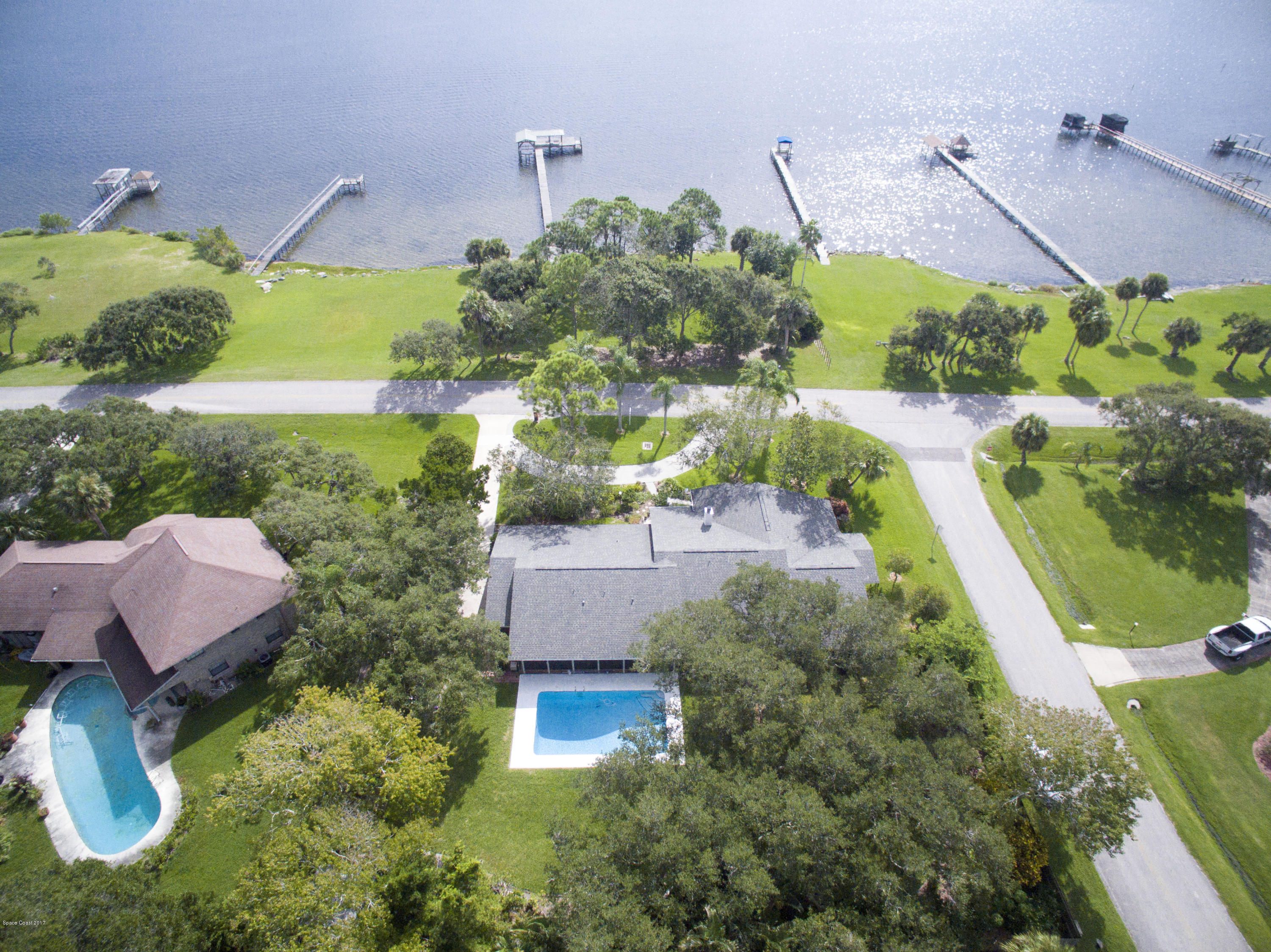 2660 Rocky Point Road Malabar, FL 32950 - Photo 64 of 71 Rear Overhead View