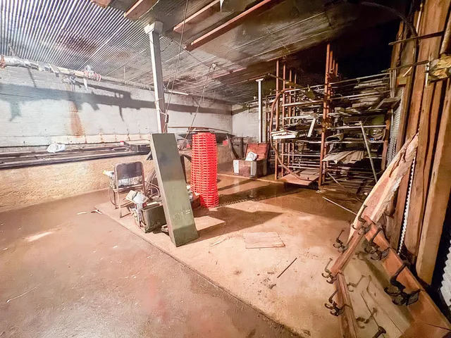 a view of storage and utility room