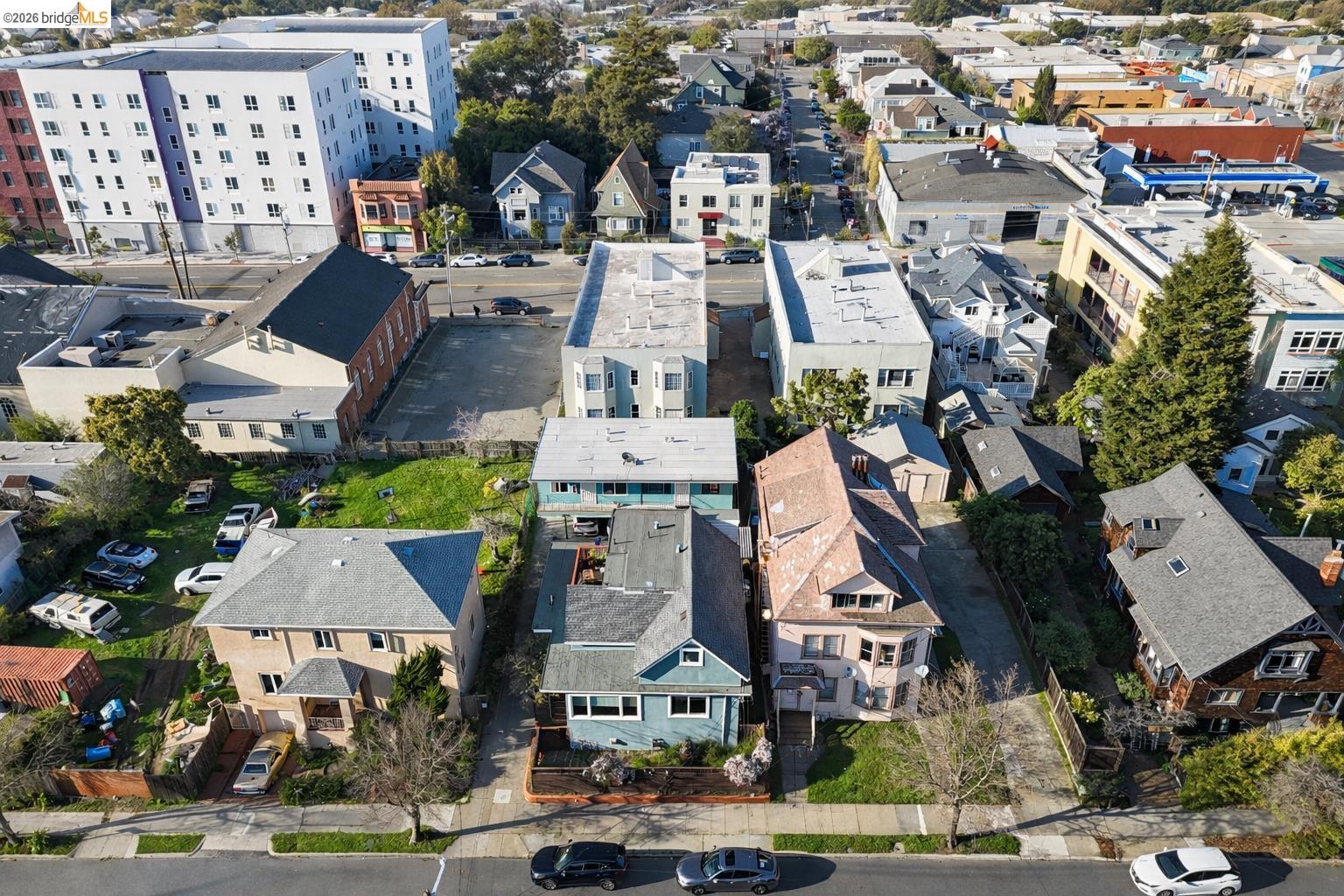 2045 Emerson Street Berkeley, CA 94703 - Photo 17 of 19 an aerial view of multiple houses with yard
