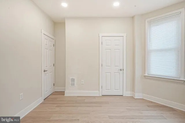 a view of an empty room