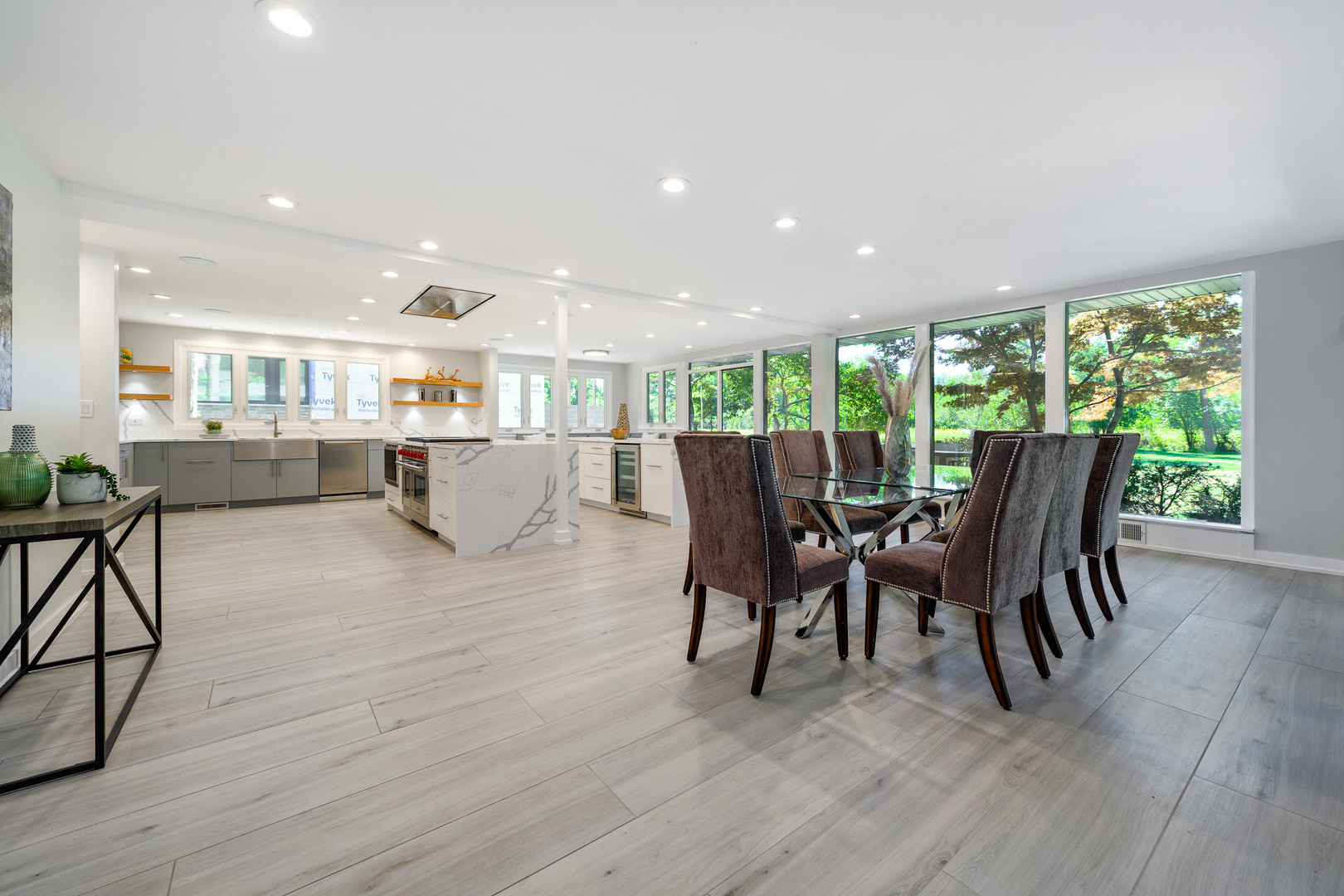 725 Becker Road Glenview, IL 60025 - Photo 8 of 38 a view of a dining room with furniture and wooden floor
