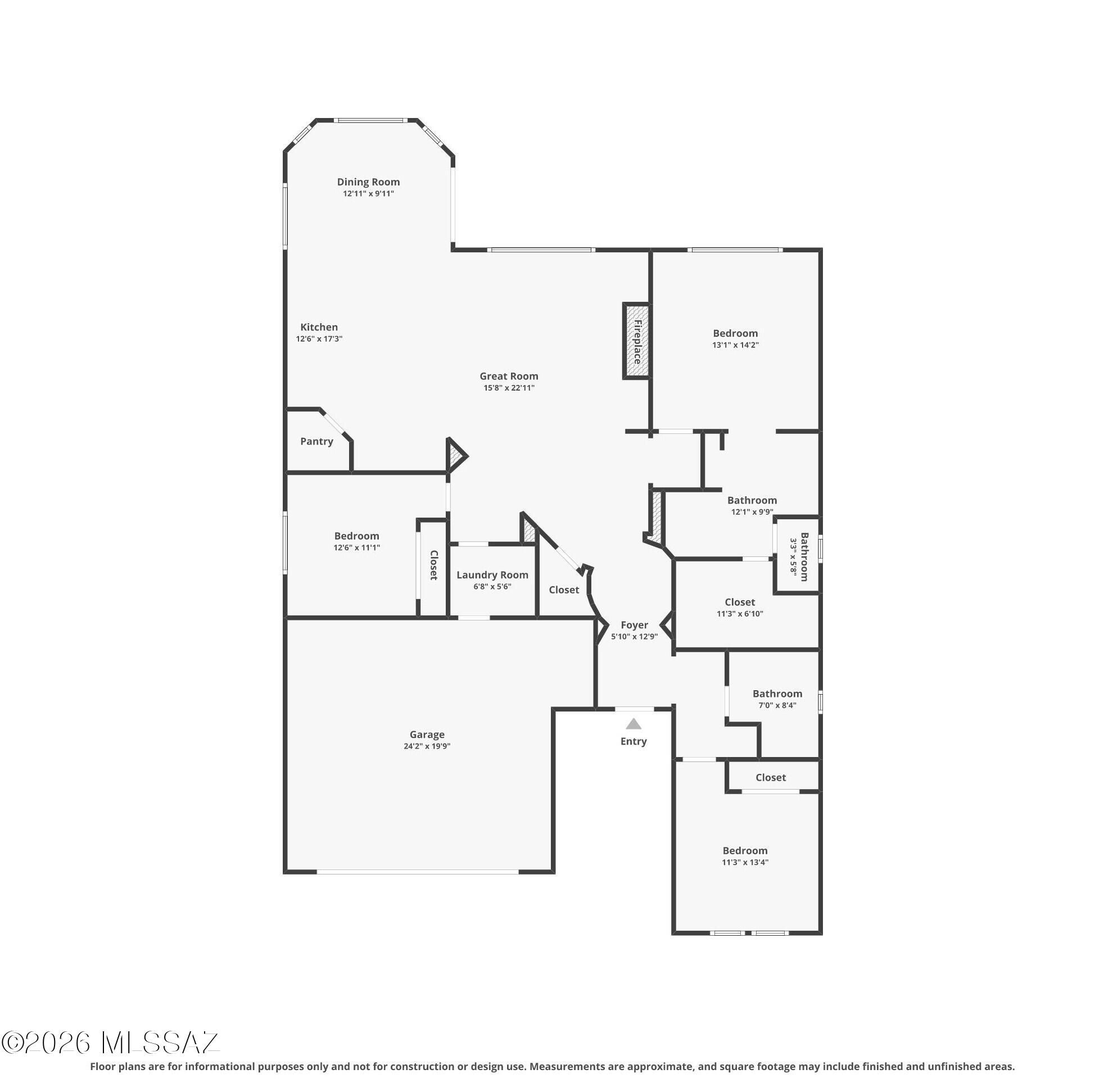 972 North Rams Head Road Green Valley, AZ 85614 - Photo 49 of 49 Floor Plan