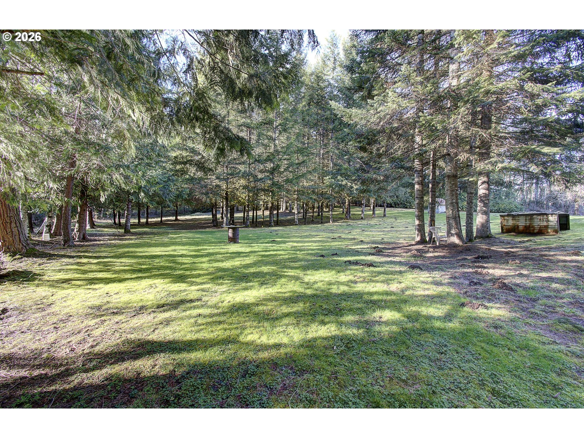41615 Northeast Cedar Ridge Road Amboy, WA 98601 - Photo 29 of 44 a backyard of a house with lots of green space