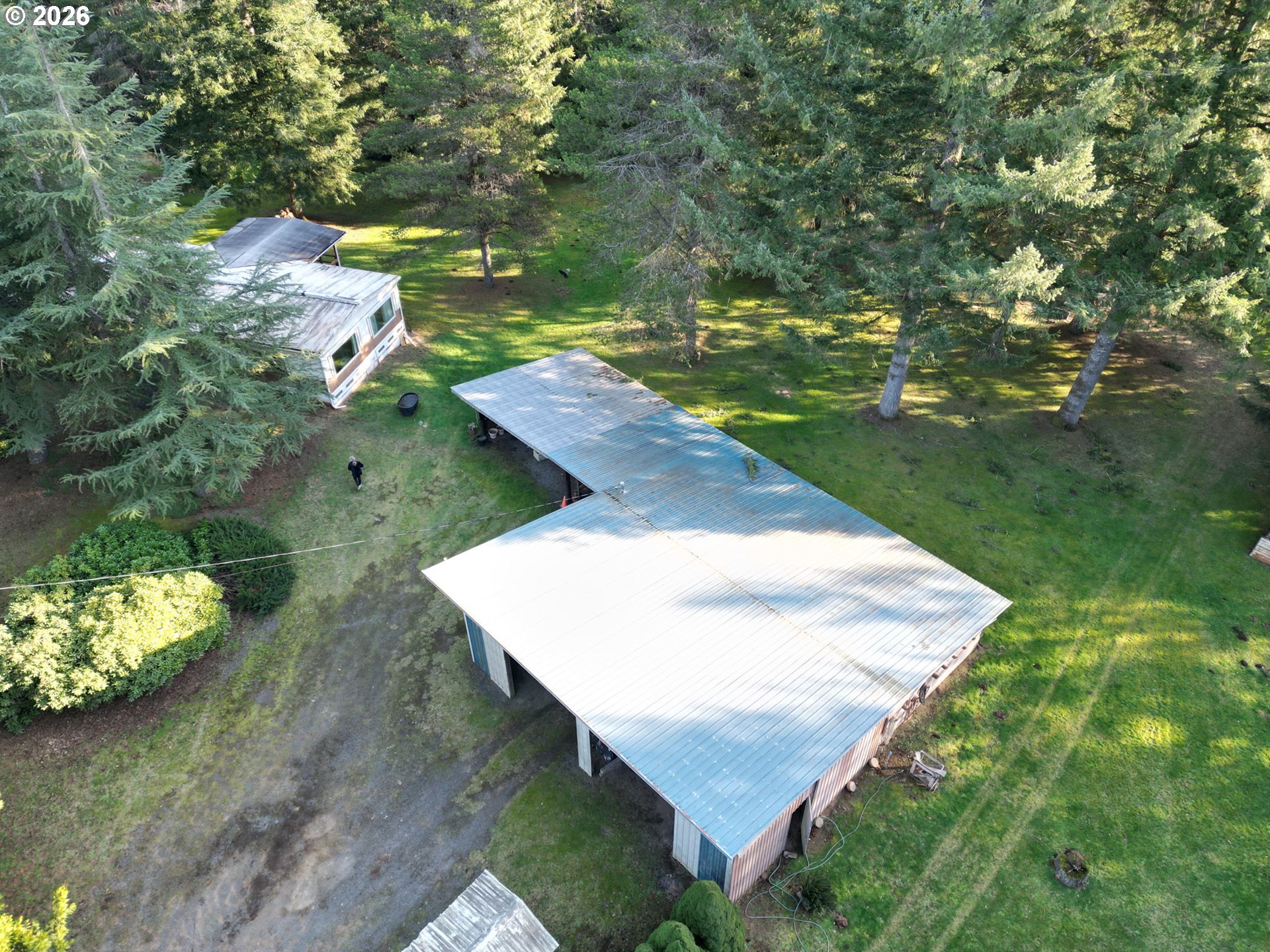 41615 Northeast Cedar Ridge Road Amboy, WA 98601 - Photo 39 of 44 an aerial view of a house with yard