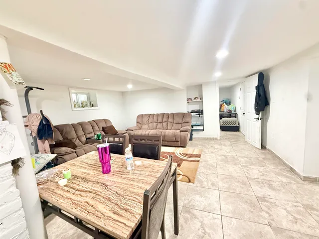 a view of a roof deck with couch