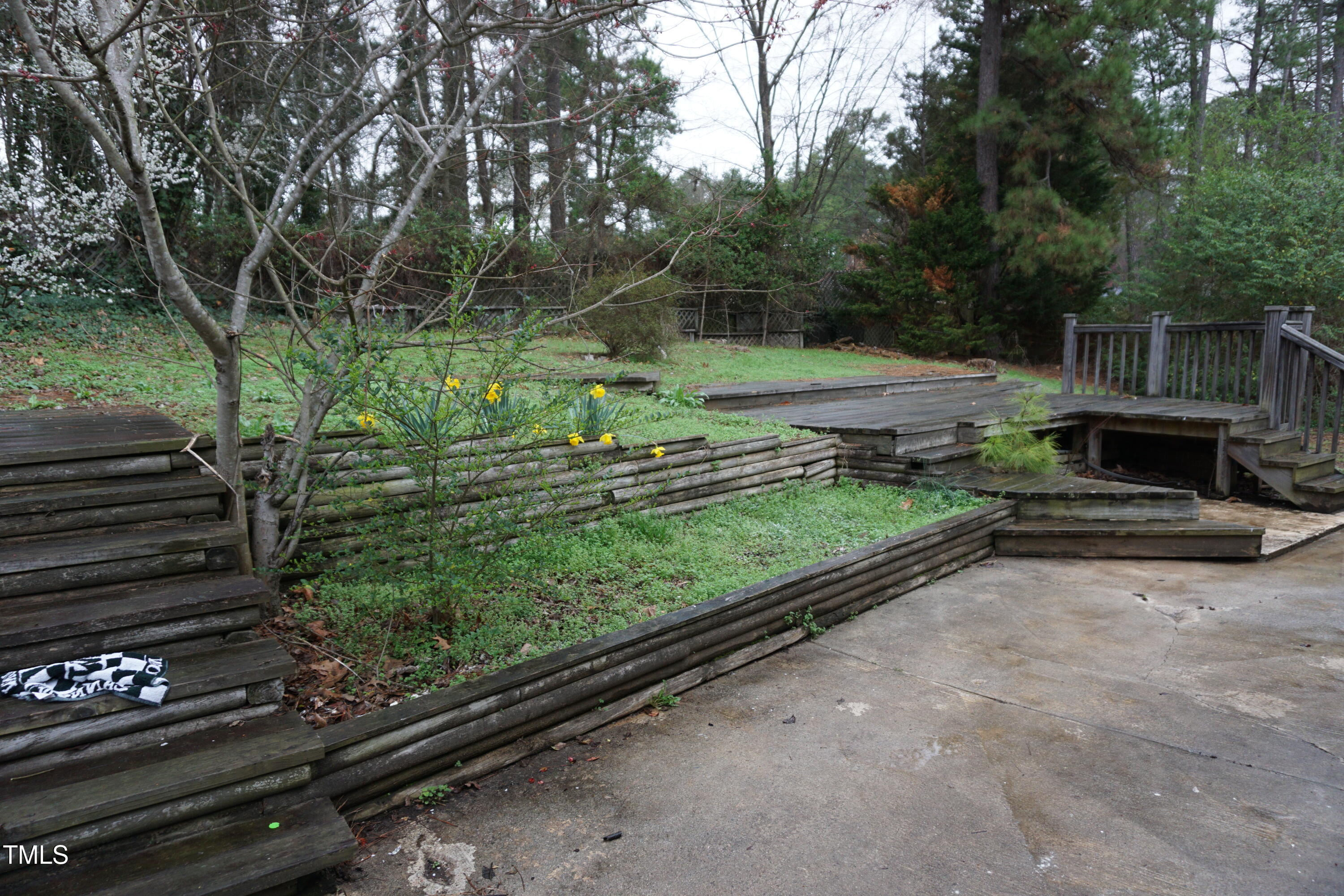 5504 Pelham Road Durham, NC 27713 - Photo 21 of 23 a view of a backyard with of trees