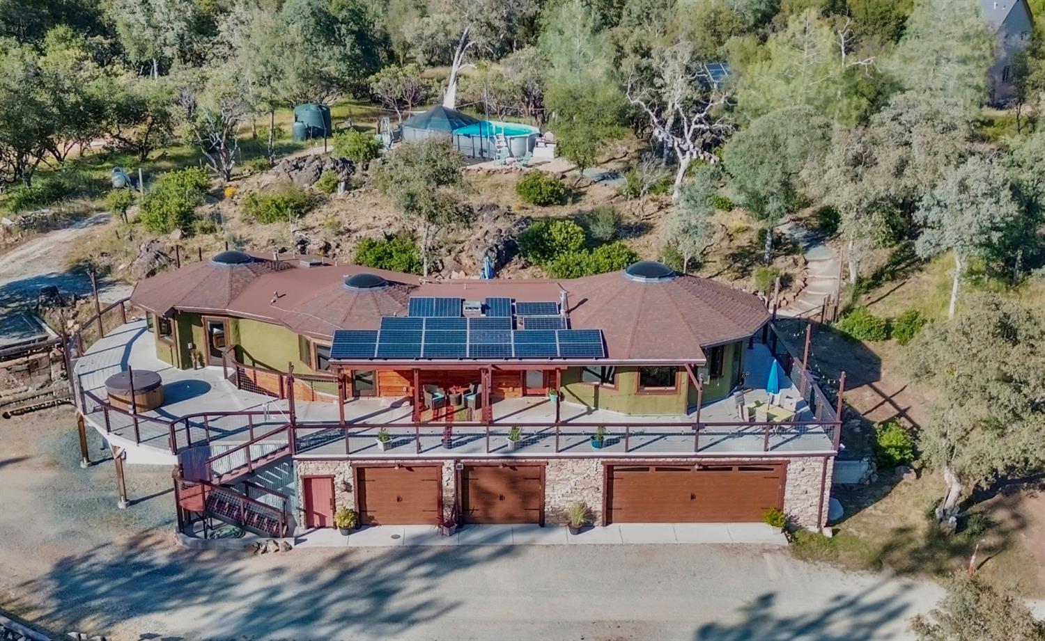 12767 Newtown Road Nevada City, CA 95959 - Photo 47 of 57 an aerial view of a house with a yard
