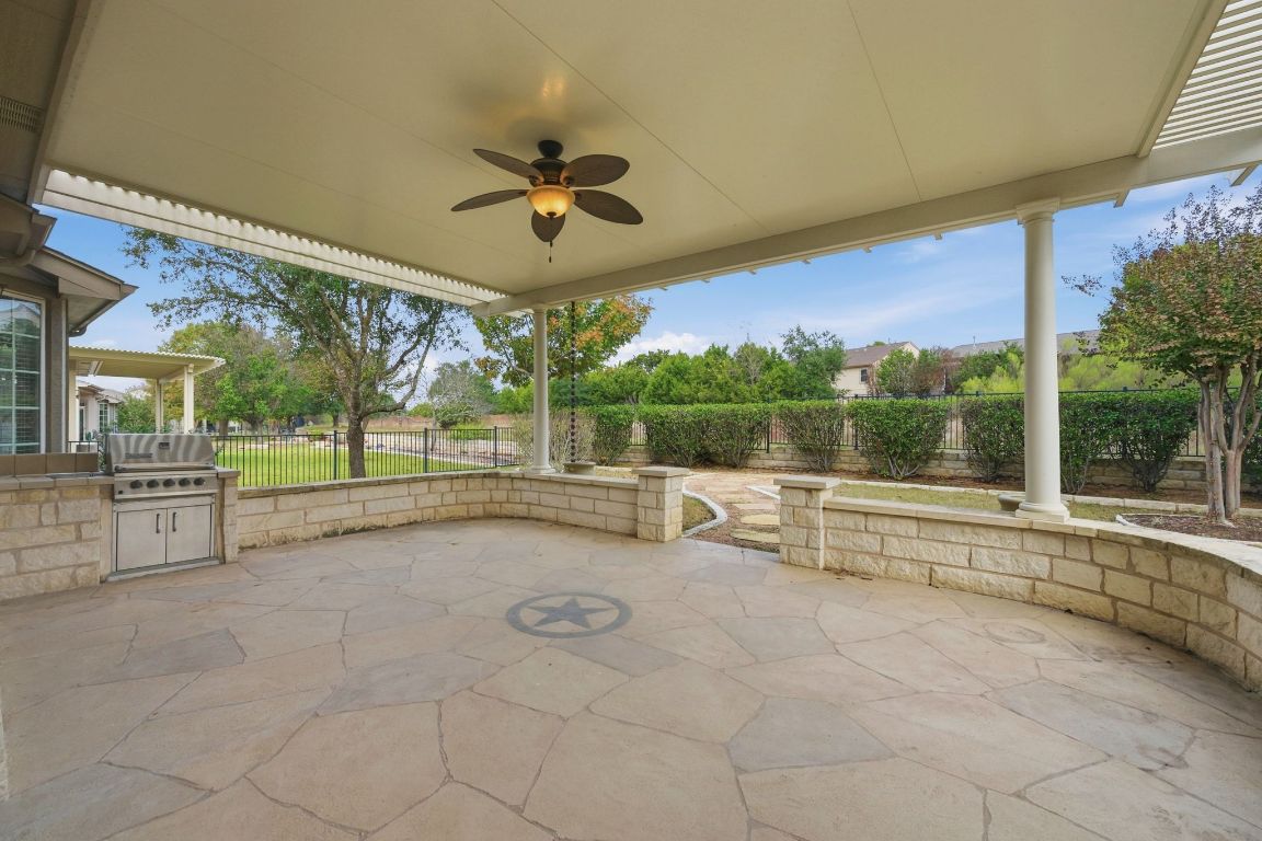 512 Armstrong Drive Georgetown, TX 78633 - Photo 34 of 40 a view of a porch and garden