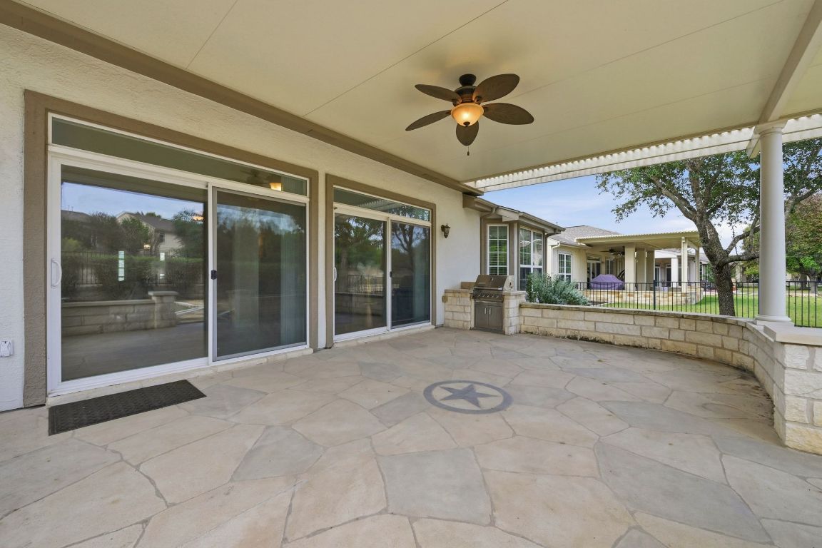 512 Armstrong Drive Georgetown, TX 78633 - Photo 35 of 40 a view of a livingroom with a ceiling fan and window
