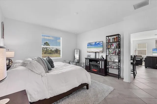 a bathroom with 2 sink and a mirror