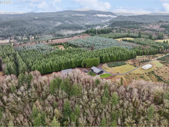 a view of a backyard of a house