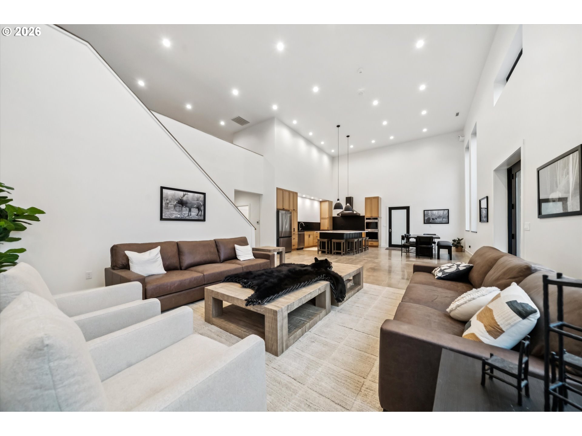 43815 Southeast Herrick Road Sandy, OR 97055 - Photo 5 of 35 a living room with furniture kitchen view and a potted plant