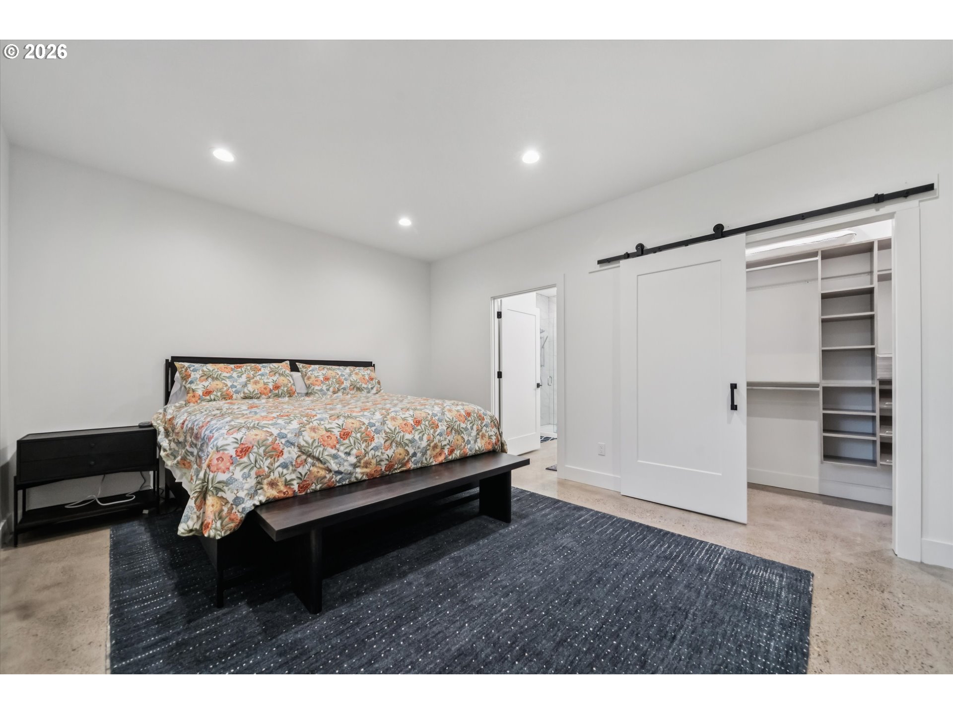 43815 Southeast Herrick Road Sandy, OR 97055 - Photo 10 of 35 a bedroom with a bed and a view of closet
