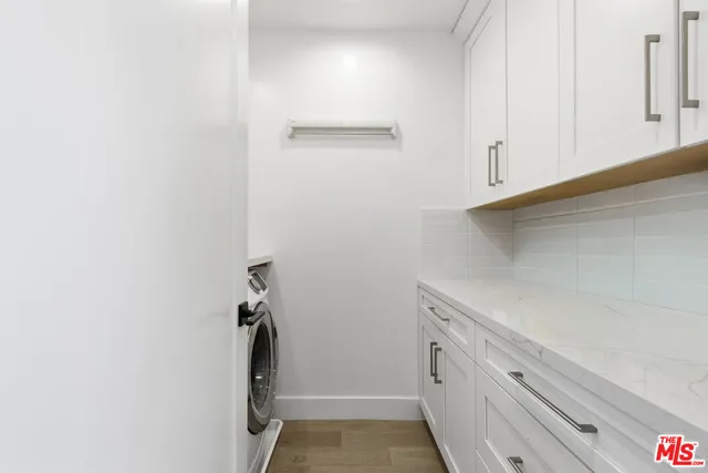 a view of hallway with closet