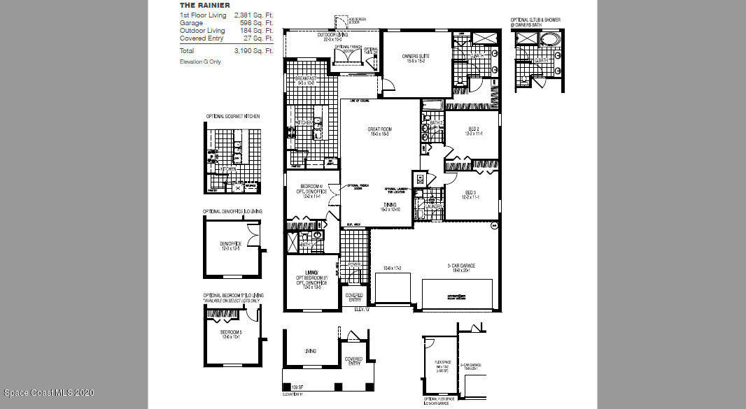 623 Airoso Road Southeast Palm Bay, FL 32909 - Photo 2 of 2 Rainier Floor Plan