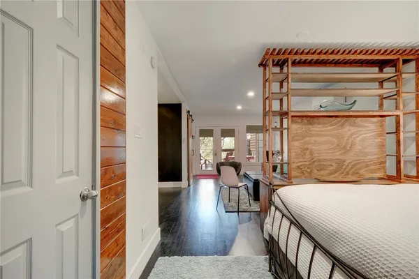 a very nice looking room with a large window