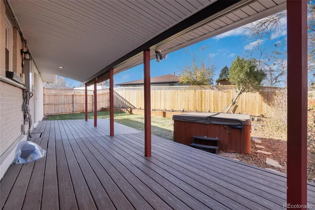 a view of a backyard with porch